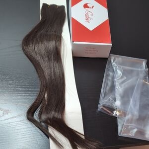 20 In Butterfly Weft Human Hair Extension Dark Brown 60 G